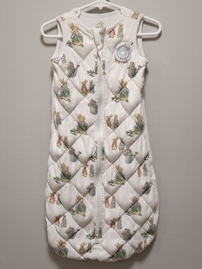 Dreamland Baby Dream Weighted Sleep Sack Peter Rabbit Quilted Cotton 0-6 Months